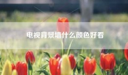 电视背景墙什么颜色好看